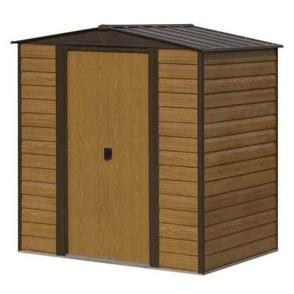 Rowlinson 6x5ft Woodvale Metal Apex Shed - JJ Building Materials