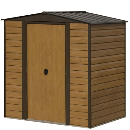 Rowlinson 6x5ft Woodvale Metal Apex Shed - JJ Building Materials