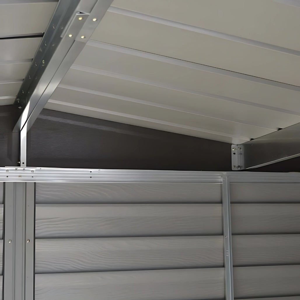 Rowlinson 6x5ft Woodvale Metal Apex Shed - JJ Building Materials