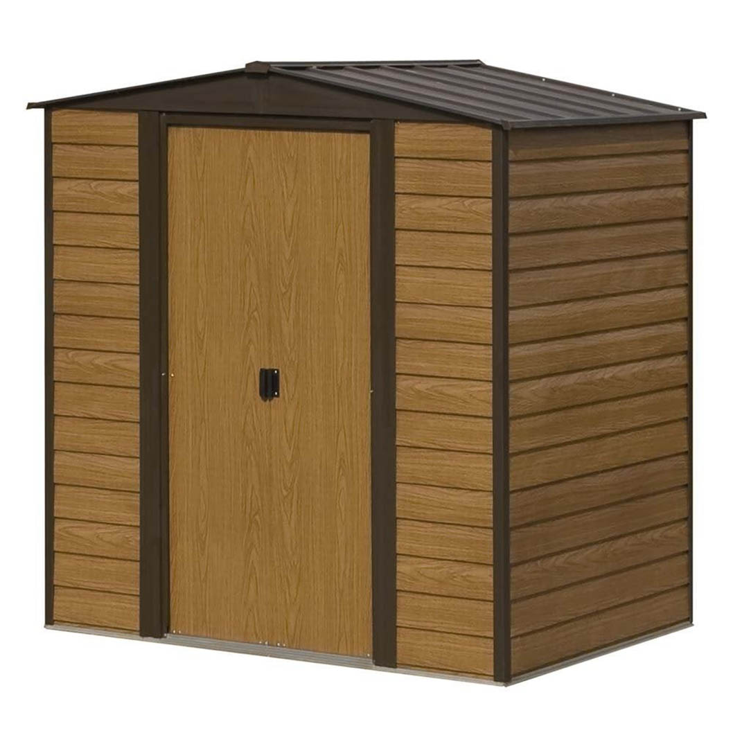 Rowlinson 6x5ft Woodvale Metal Apex Shed - JJ Building Materials