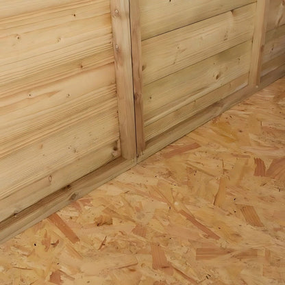 Rowlinson 8x6ft Shiplap Apex Garden Shed Double Door - JJ Building Materials
