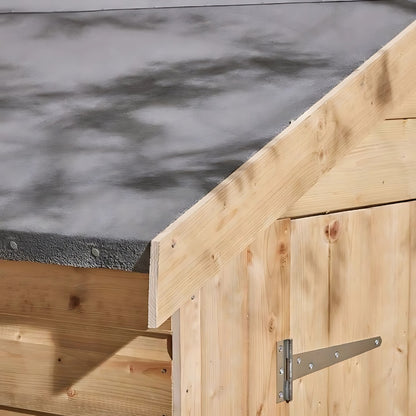 Rowlinson 8x6ft Shiplap Apex Garden Shed Double Door