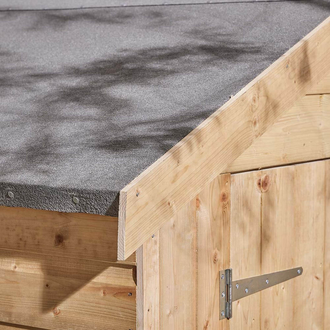 Rowlinson 8x6ft Shiplap Apex Garden Shed Double Door with Window - JJ Building Materials