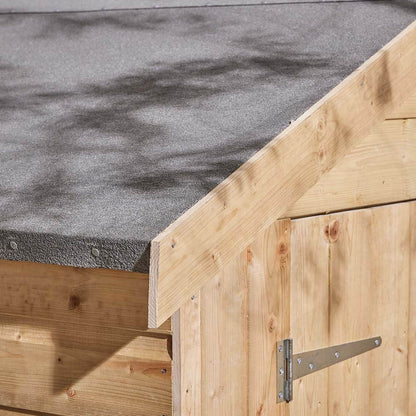 Rowlinson 8x6ft Shiplap Apex Garden Shed Double Door with Window - JJ Building Materials