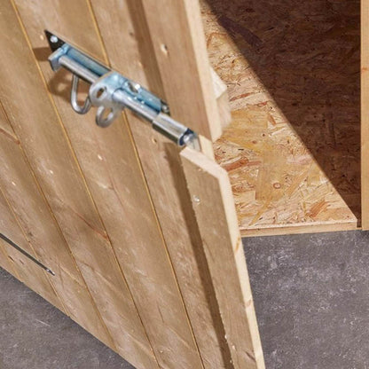 Rowlinson 8x6ft Shiplap Apex Garden Shed Single Door with Window - JJ Building Materials