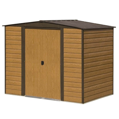 Rowlinson 8x6ft Woodvale Metal Apex Shed - JJ Building Materials