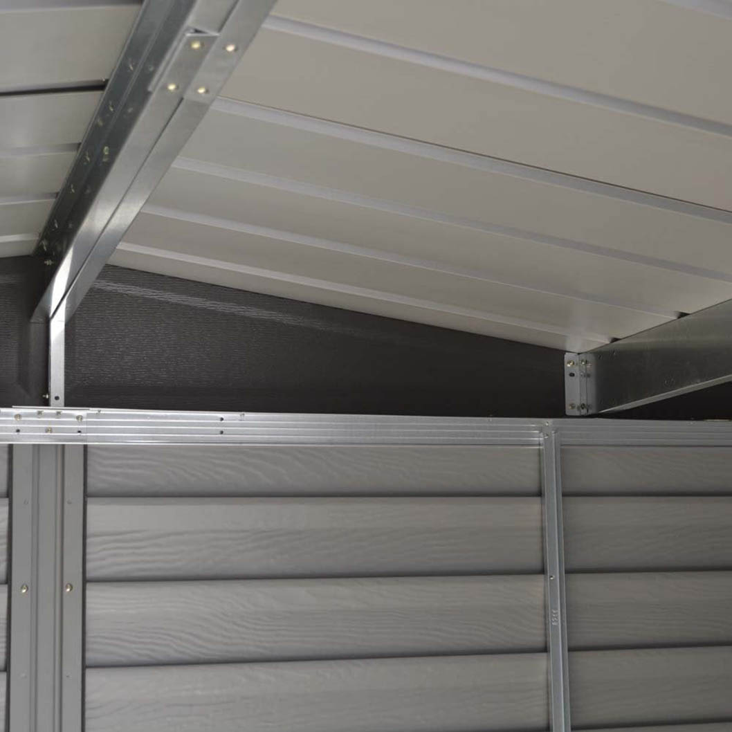 Rowlinson 8x6ft Woodvale Metal Apex Shed - JJ Building Materials