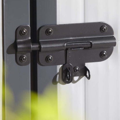 Rowlinson Airevale 4X3ft Plastic Apex Garden Shed Light Grey - JJ Building Materials