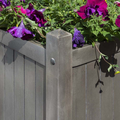 Rowlinson Alderley Grey Rectangular Planter - JJ Building Materials