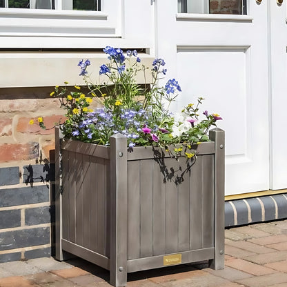 Rowlinson Alderley Grey Square Planter