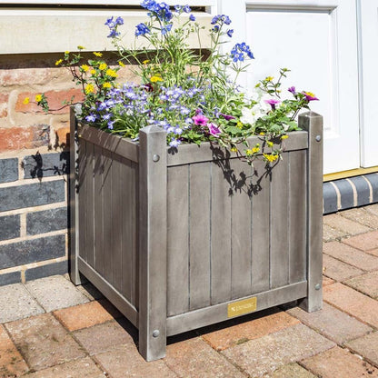Rowlinson Alderley Grey Square Planter - JJ Building Materials