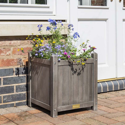 Rowlinson Alderley Grey Square Planter - JJ Building Materials