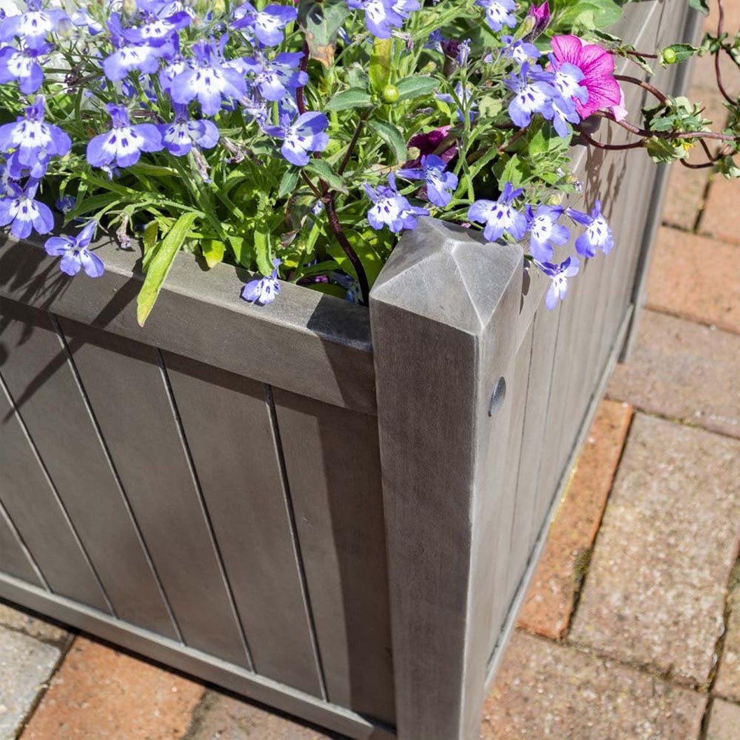 Rowlinson Alderley Grey Square Planter - JJ Building Materials