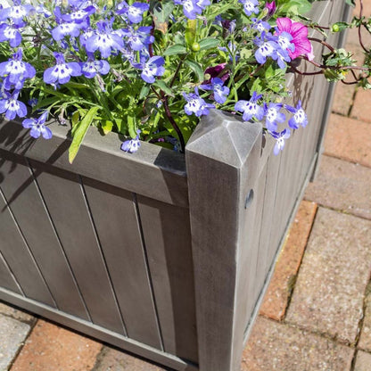 Rowlinson Alderley Grey Square Planter - JJ Building Materials