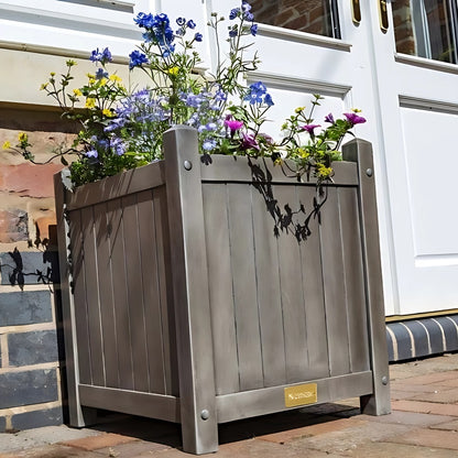 Rowlinson Alderley Grey Square Planter