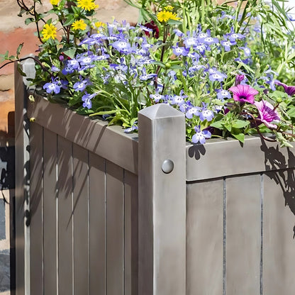 Rowlinson Alderley Grey Square Planter