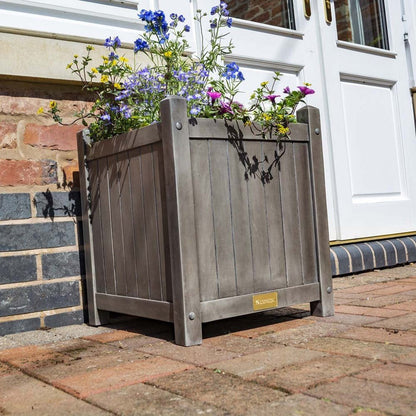 Rowlinson Alderley Grey Square Planter - JJ Building Materials