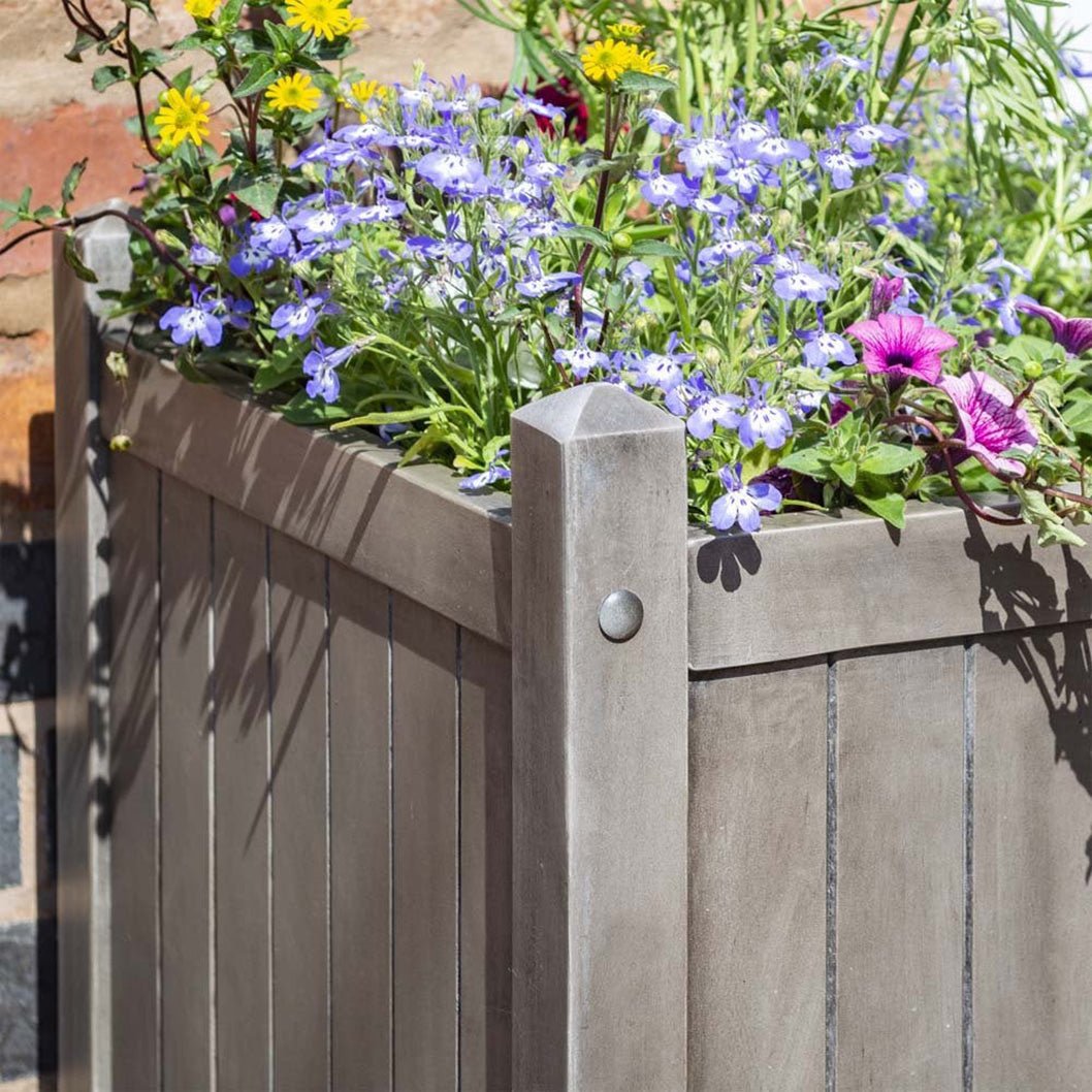 Rowlinson Alderley Grey Square Planter - JJ Building Materials