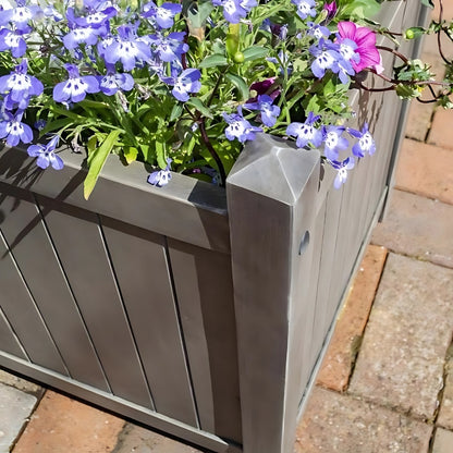 Rowlinson Alderley Grey Square Planter