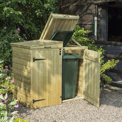 Rowlinson Apex Double Bin Store With Solid Back - JJ Building Materials