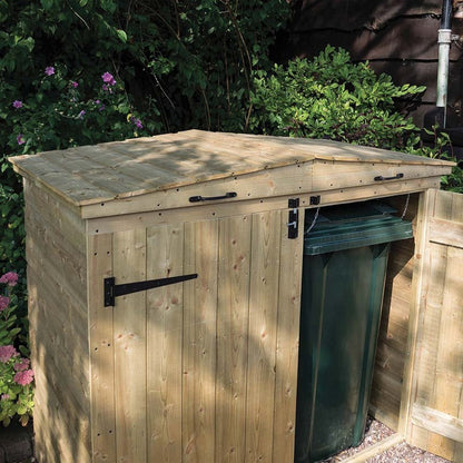 Rowlinson Apex Double Bin Store With Solid Back - JJ Building Materials