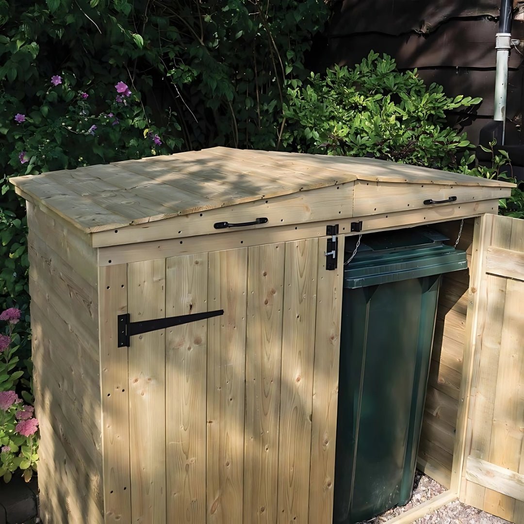 Rowlinson Apex Double Bin Store With Solid Back - JJ Building Materials