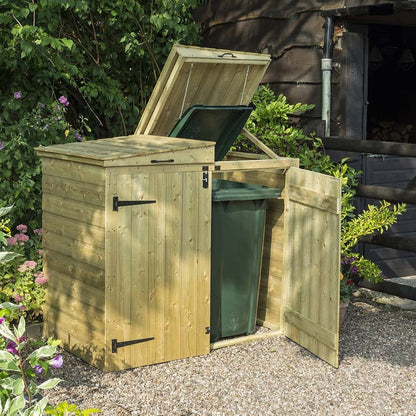 Rowlinson Apex Double Bin Store With Solid Back - JJ Building Materials
