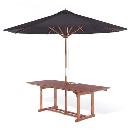 Rowlinson Bali Wooden Garden Dining Set With Parasol - JJ Building Materials