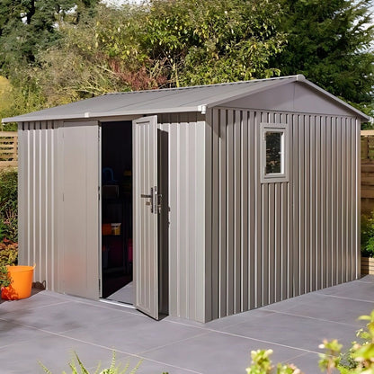 Rowlinson Brentvale 10x10ft Premium Apex Metal Shed - JJ Building Materials