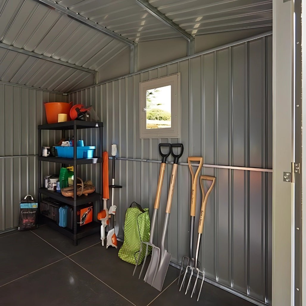 Rowlinson Brentvale 10x10ft Premium Apex Metal Shed - JJ Building Materials