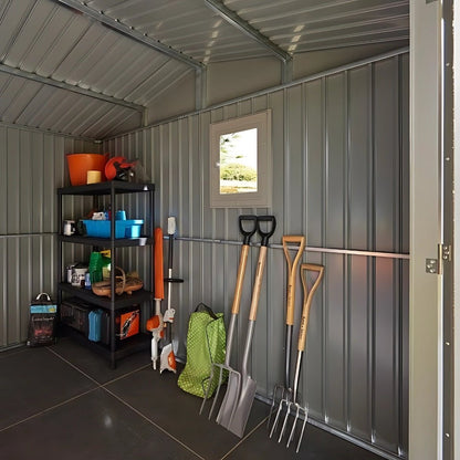 Rowlinson Brentvale 10x10ft Premium Apex Metal Shed - JJ Building Materials