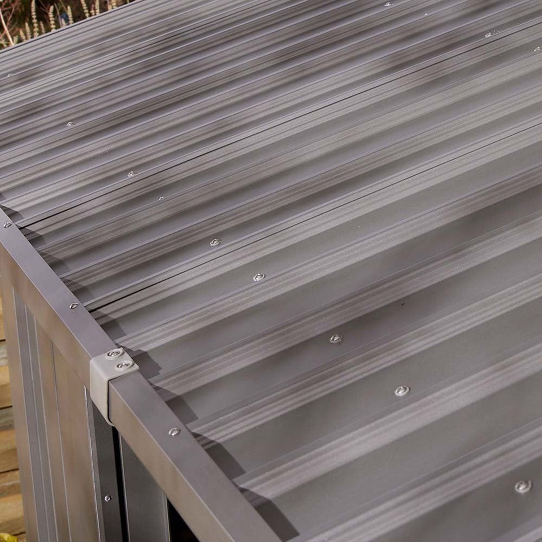 Rowlinson Brentvale 10x10ft Premium Apex Metal Shed - JJ Building Materials