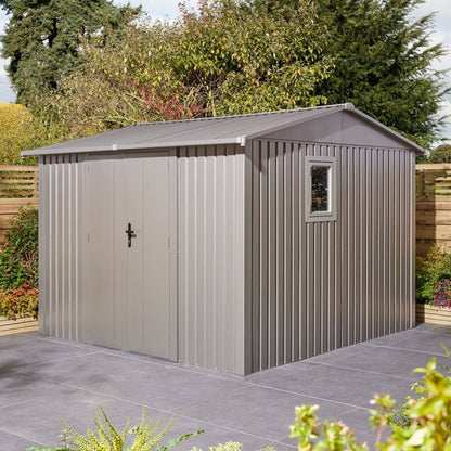Rowlinson Brentvale 10x10ft Premium Apex Metal Shed - JJ Building Materials