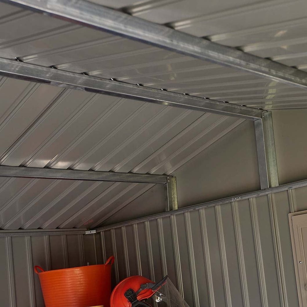 Rowlinson Brentvale 10x8ft Premium Apex Metal Shed - JJ Building Materials