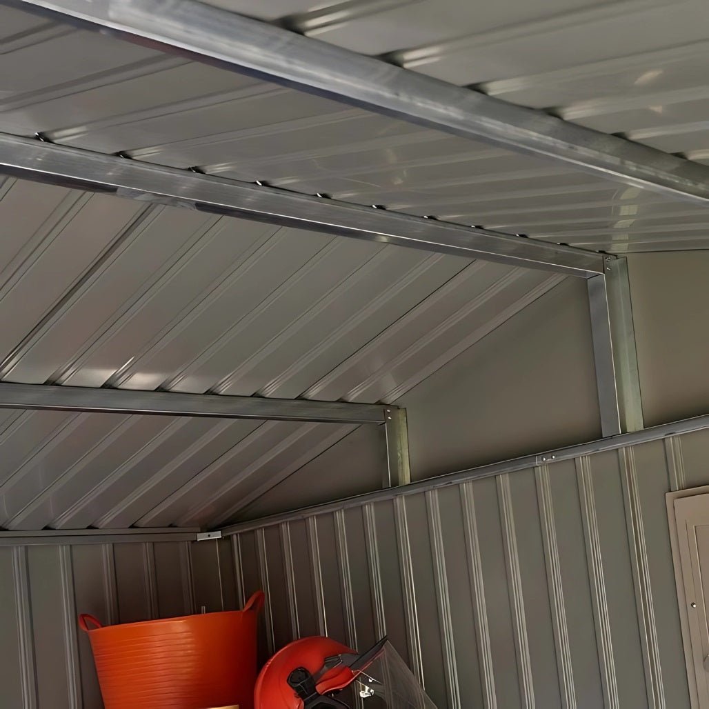 Rowlinson Brentvale 10x8ft Premium Apex Metal Shed - JJ Building Materials