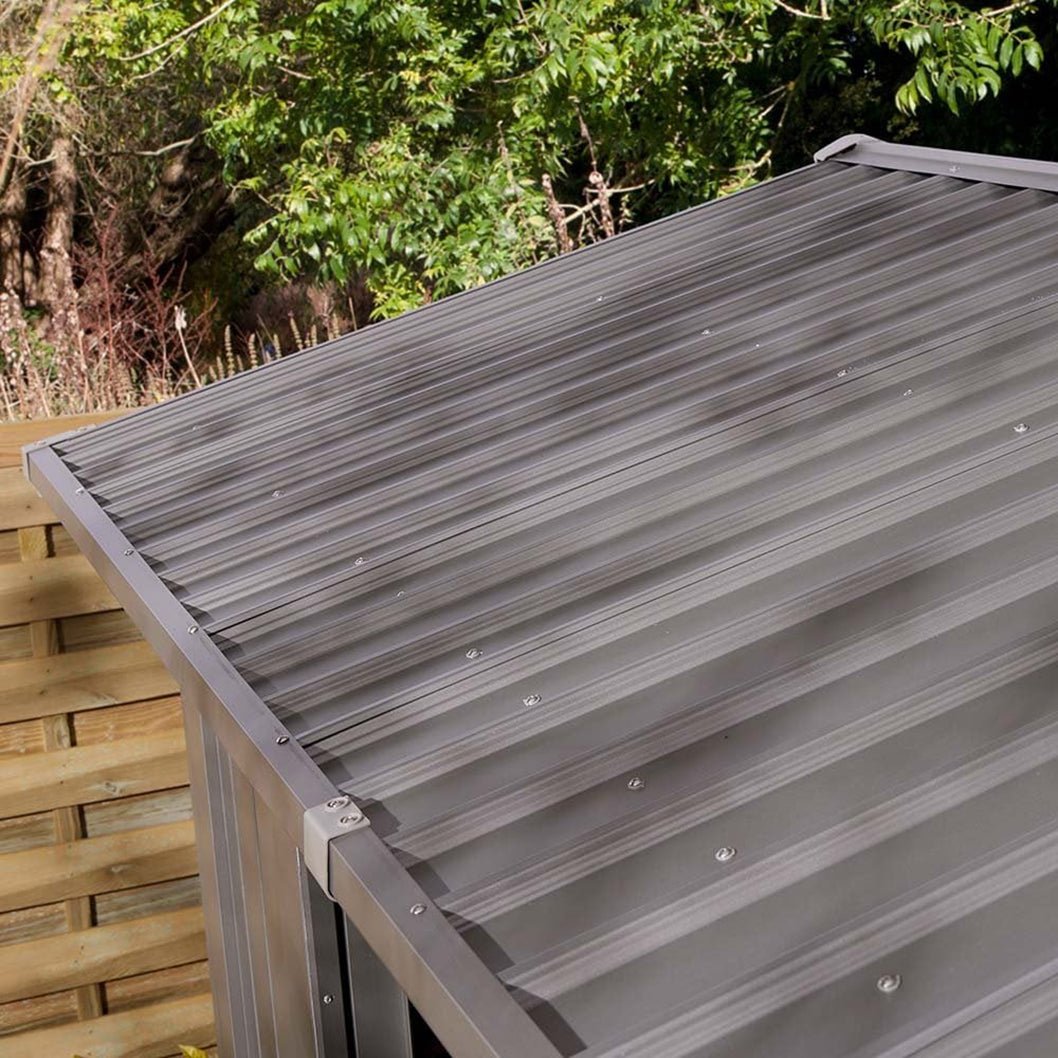 Rowlinson Brentvale 10x8ft Premium Apex Metal Shed - JJ Building Materials