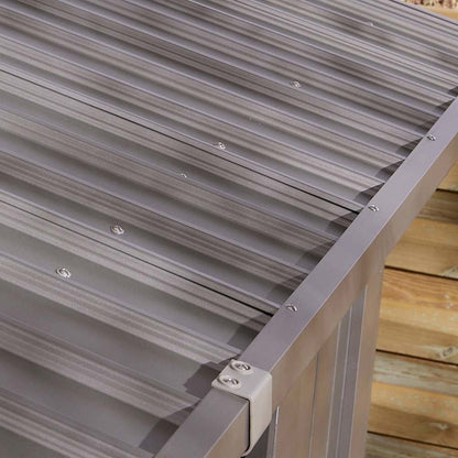 Rowlinson Brentvale 8x4ft Premium Apex Metal Shed - JJ Building Materials