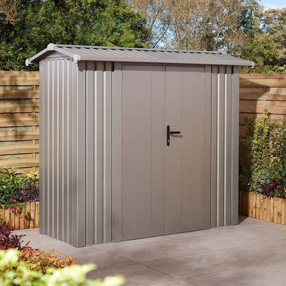 Rowlinson Brentvale 8x4ft Premium Apex Metal Shed - JJ Building Materials