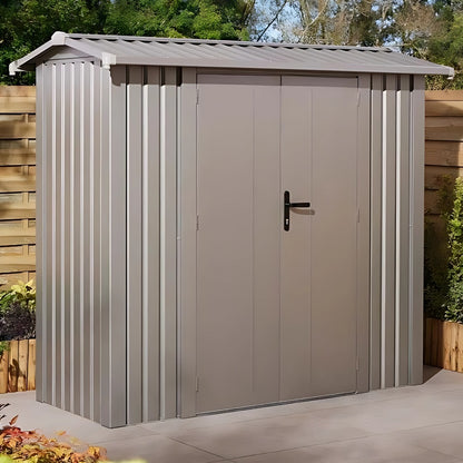 Rowlinson Brentvale 8x4ft Premium Apex Metal Shed