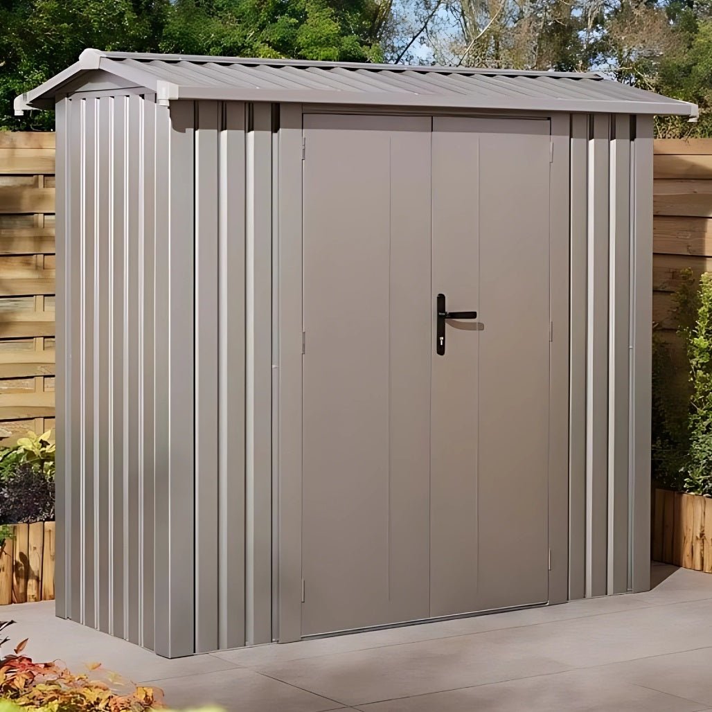 Rowlinson Brentvale 8x4ft Premium Apex Metal Shed - JJ Building Materials