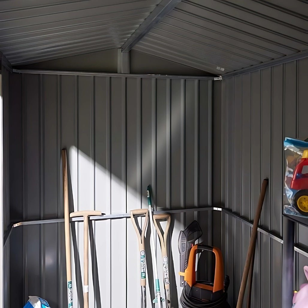 Rowlinson Brentvale 8x6ft Premium Apex Metal Shed - JJ Building Materials