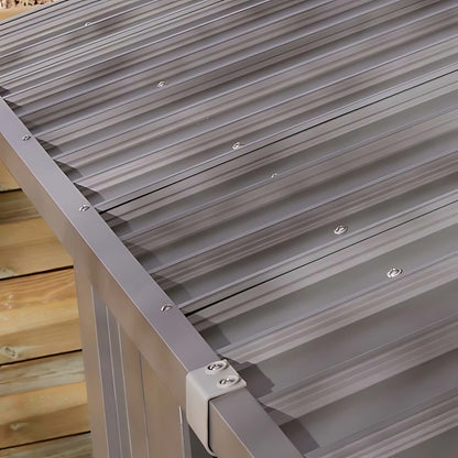 Rowlinson Brentvale 8x6ft Premium Apex Metal Shed