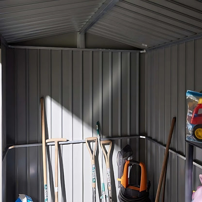 Rowlinson Brentvale 8x6ft Premium Apex Metal Shed