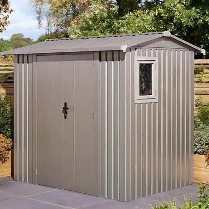Rowlinson Brentvale 8x6ft Premium Apex Metal Shed - JJ Building Materials