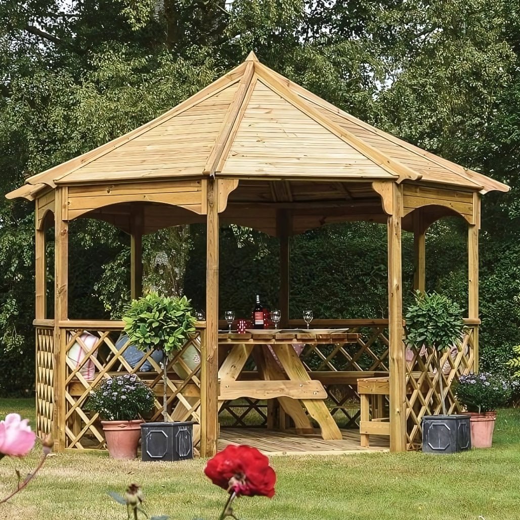 Rowlinson Buckingham Wooden Gazebo - JJ Building Materials