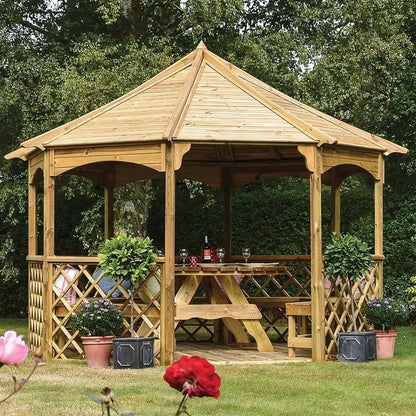 Rowlinson Buckingham Wooden Gazebo - JJ Building Materials