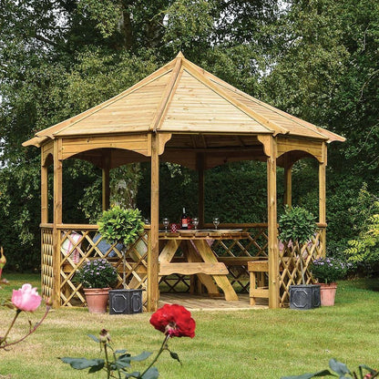Rowlinson Buckingham Wooden Gazebo - JJ Building Materials