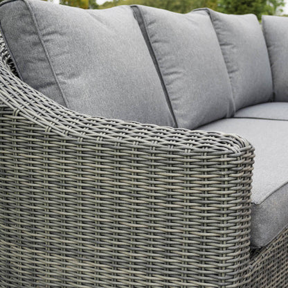 Rowlinson Bunbury Rattan Corner Garden Dining Set - JJ Building Materials