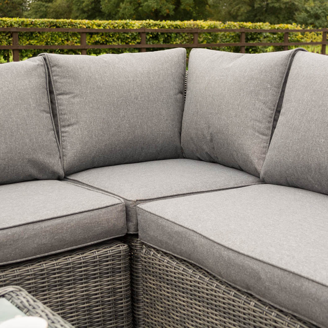 Rowlinson Bunbury Rattan Corner Garden Dining Set - JJ Building Materials