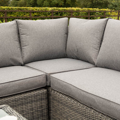 Rowlinson Bunbury Rattan Corner Garden Dining Set - JJ Building Materials